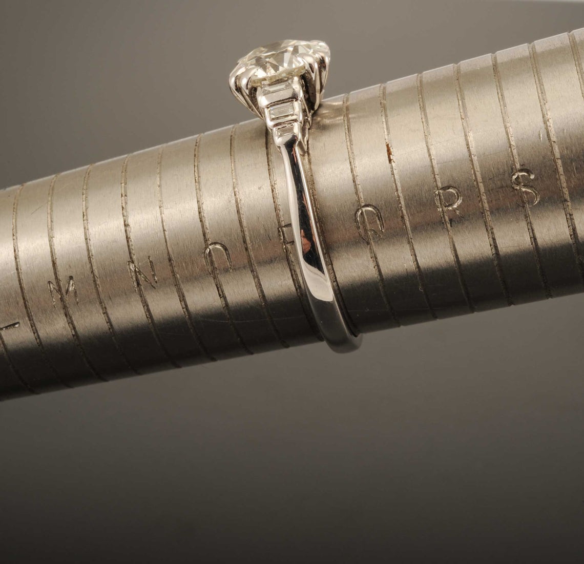 Art Deco Platinum Diamond Solitaire Ring
