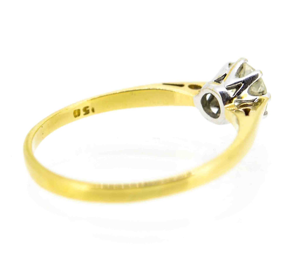 18ct Yellow Gold Diamond Solitaire Ring 0.50ct