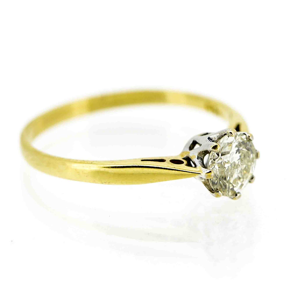18ct Yellow Gold Diamond Solitaire Ring 0.50ct