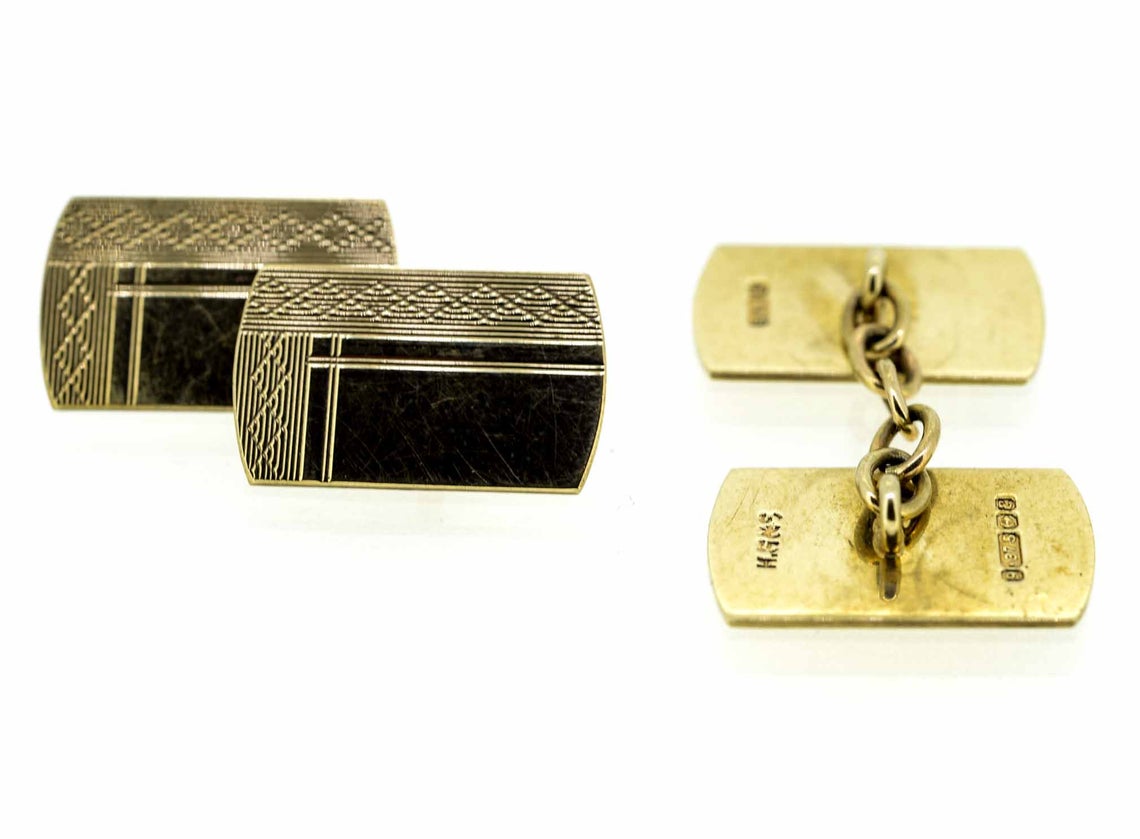Mid 20th Century 9ct Yellow Gold Cufflinks