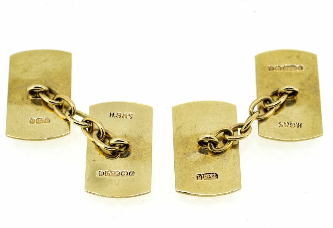 Mid 20th Century 9ct Yellow Gold Cufflinks