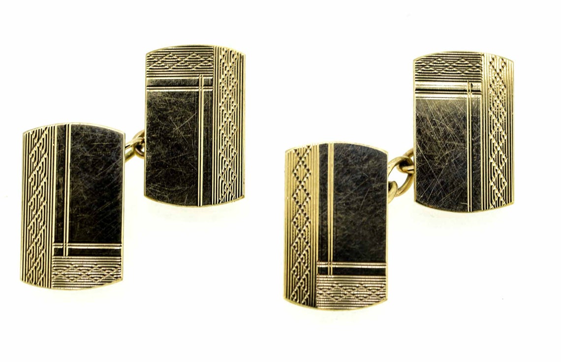 Mid 20th Century 9ct Yellow Gold Cufflinks