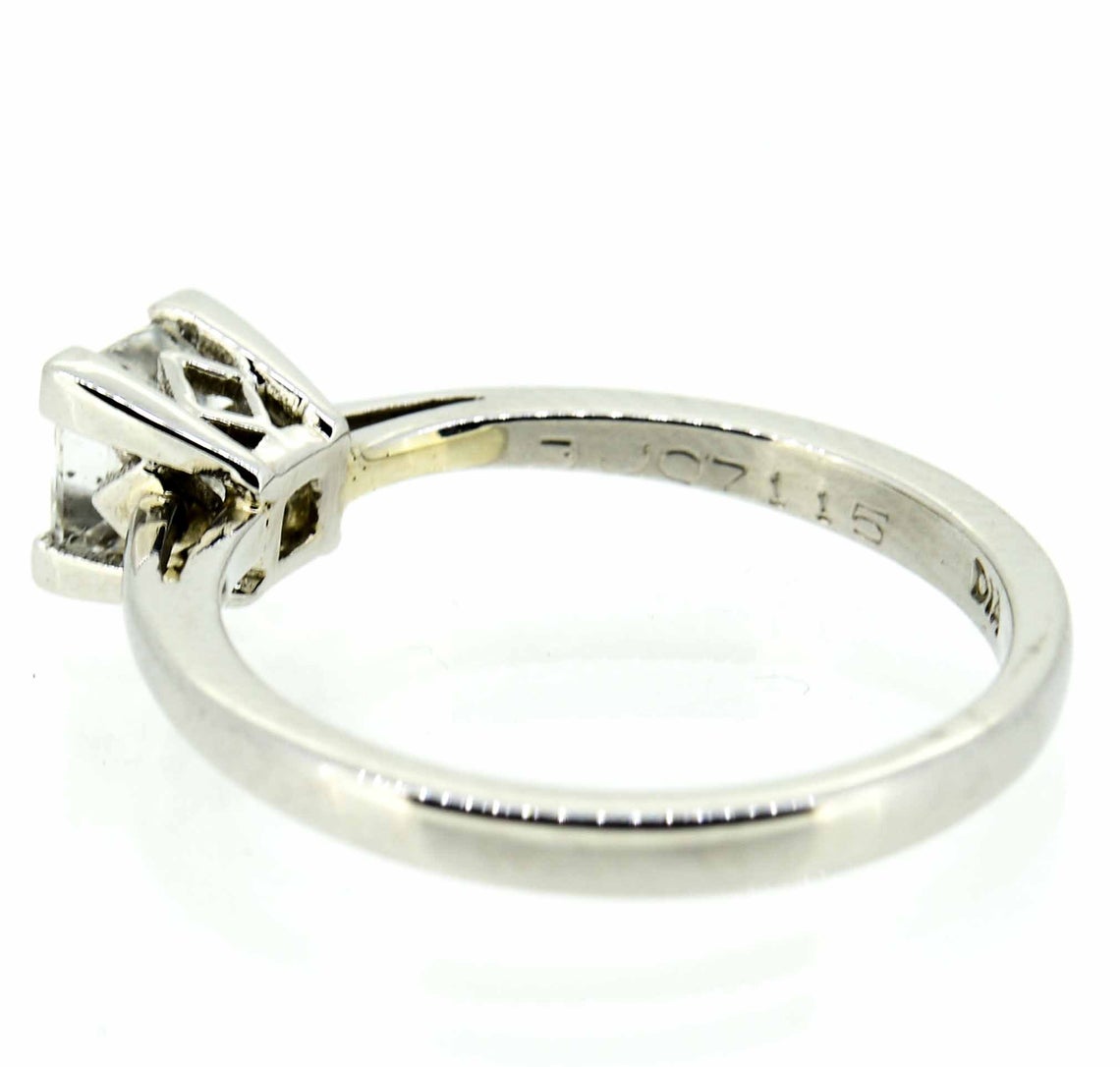 Platinum Princess Cut Diamond Single Stone Ring