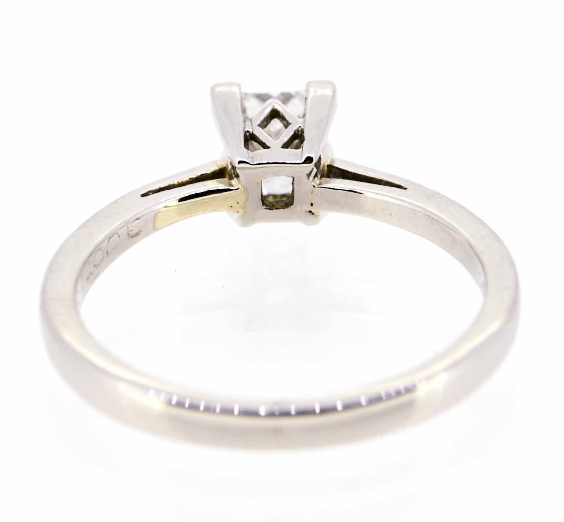 Platinum Princess Cut Diamond Single Stone Ring