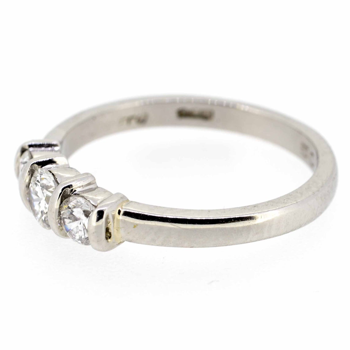 Platinum Diamond Three Stone Ring