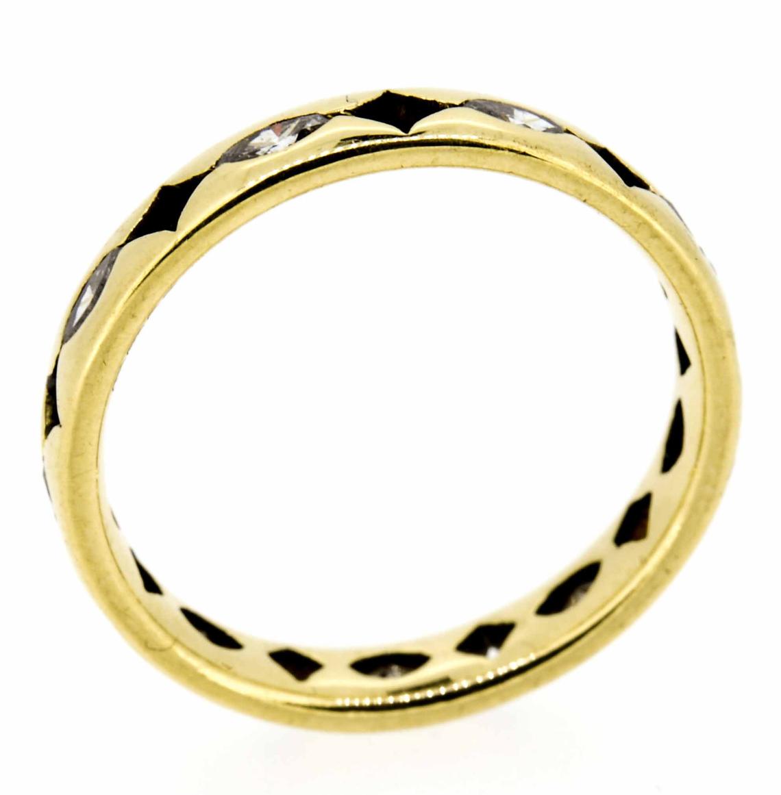 18ct Yellow Gold Diamond Full Eternity Ring