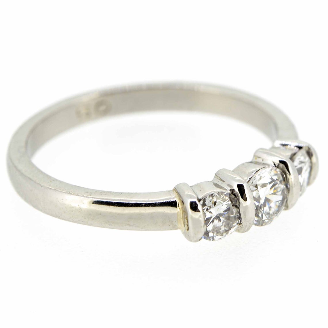 Platinum Diamond Three Stone Ring