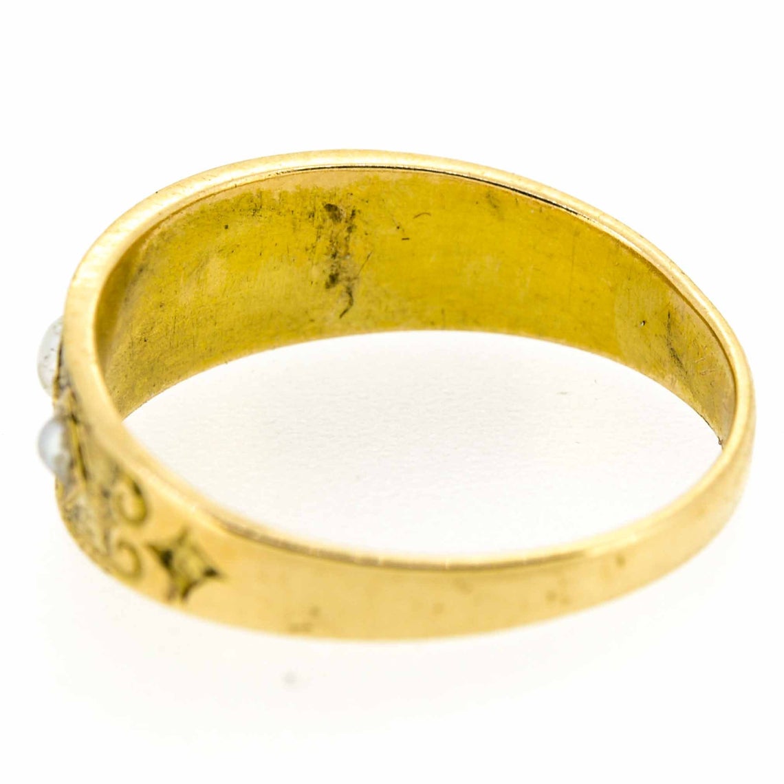 Victorian 18ct Yellow Gold Pearl Ring