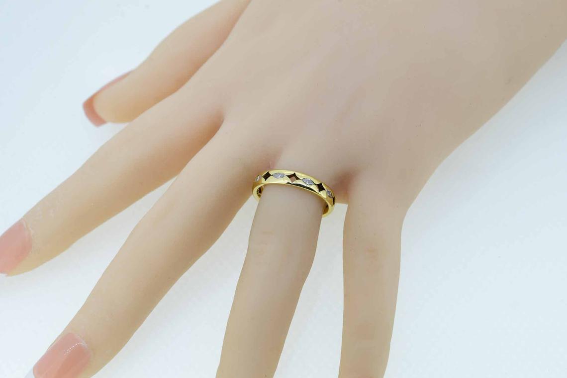18ct Yellow Gold Diamond Full Eternity Ring
