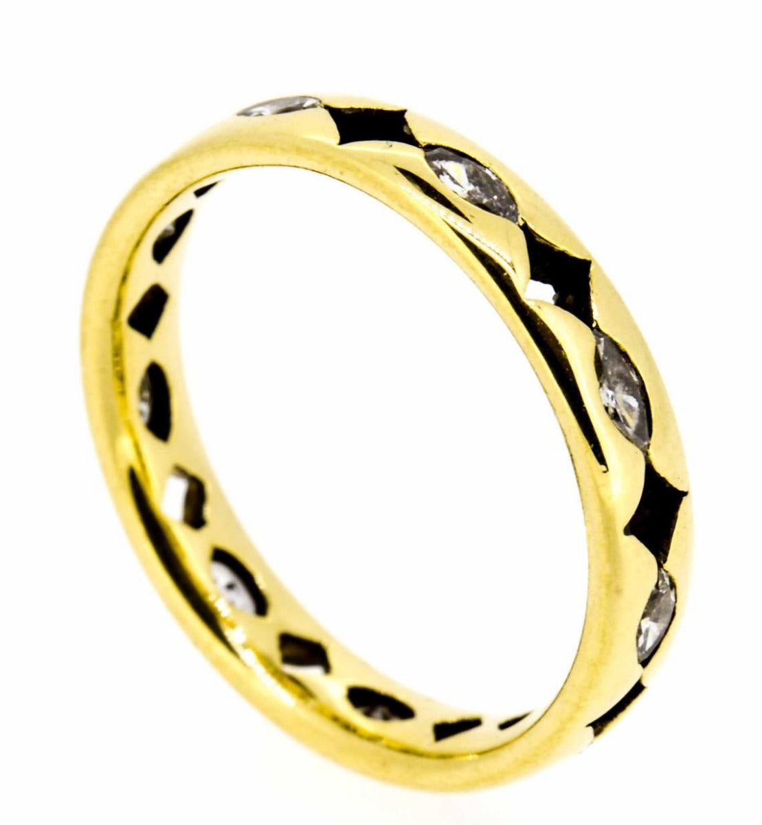 18ct Yellow Gold Diamond Full Eternity Ring