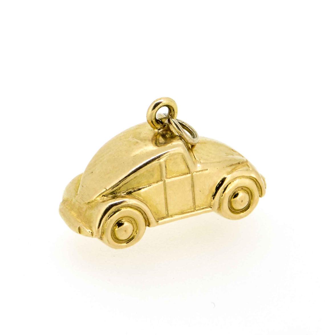 1960s 14ct Gold Beetle Car Charm/Pendant