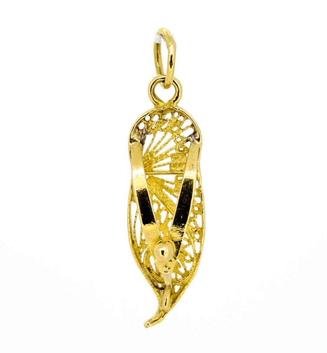 1960s 18ct Gold Sandal Novelty Charm/Pendant