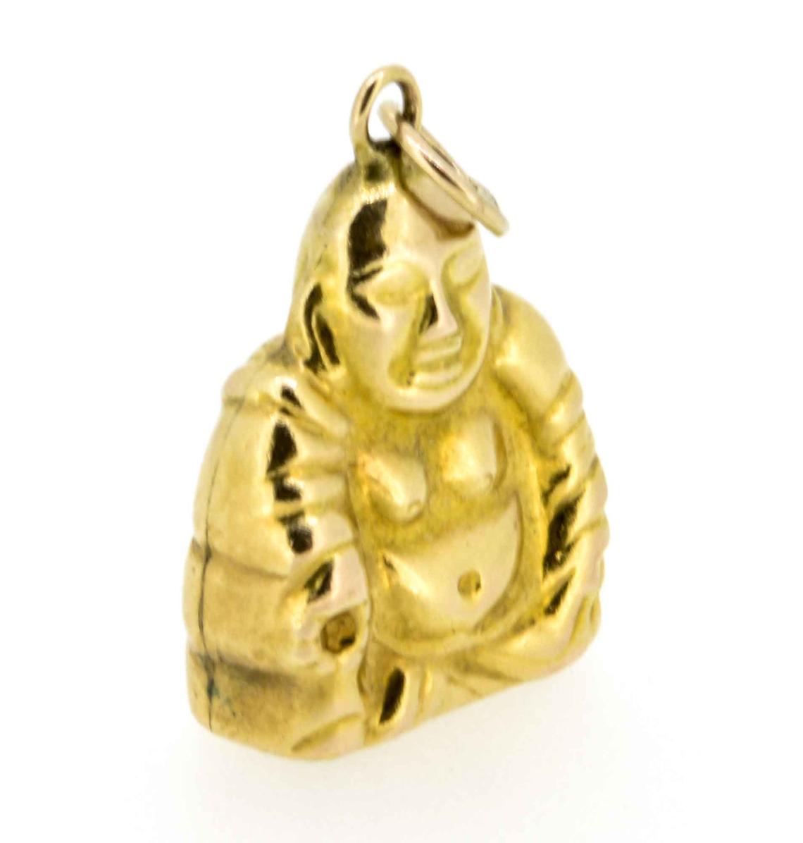 1960s 14ct Gold Buddha Charm/Pendant