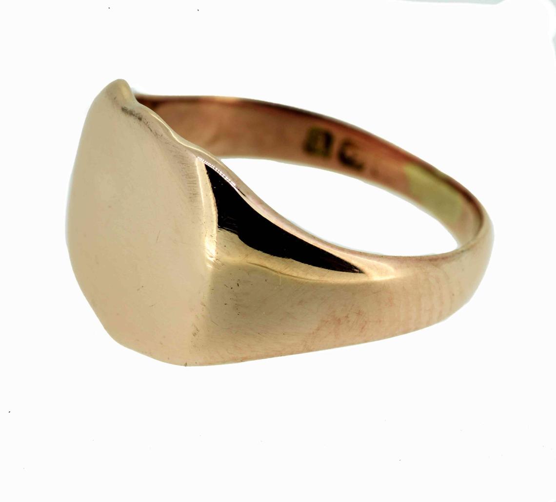 Early 20th Century 9ct Rose Gold Signet Ring