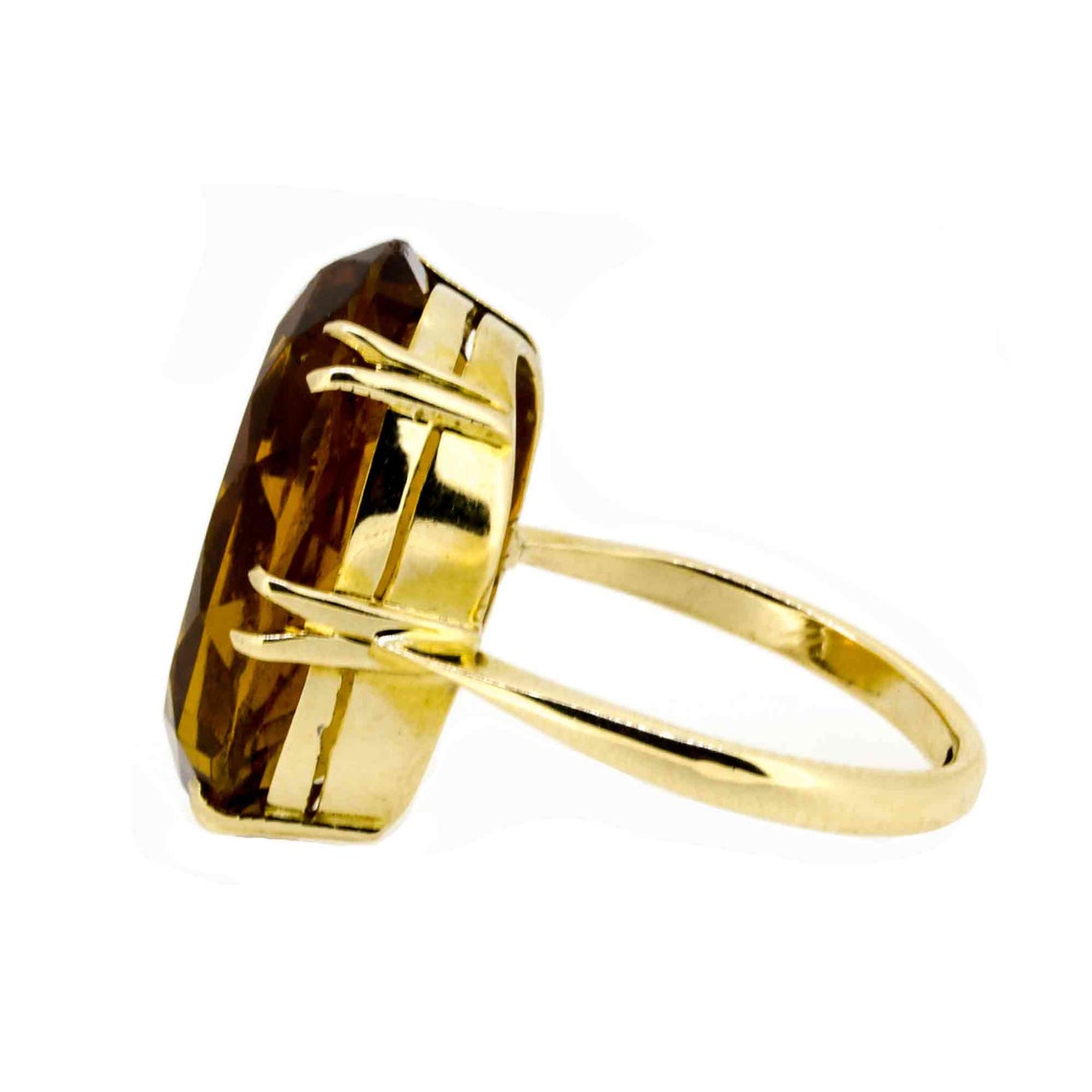 1970s Topaz Colour Paste Dress Ring