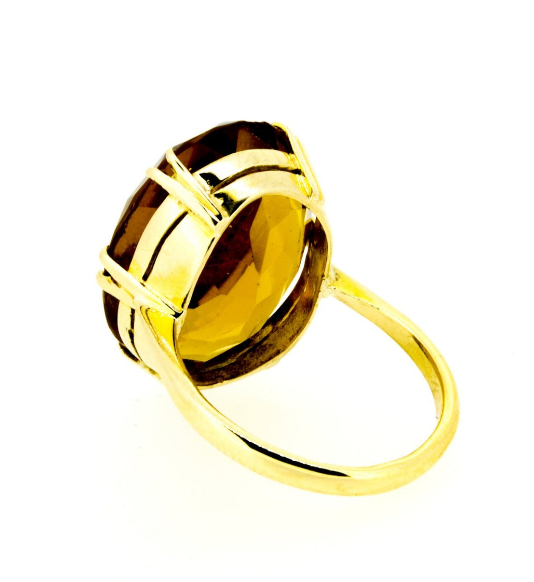 1970s Topaz Colour Paste Dress Ring