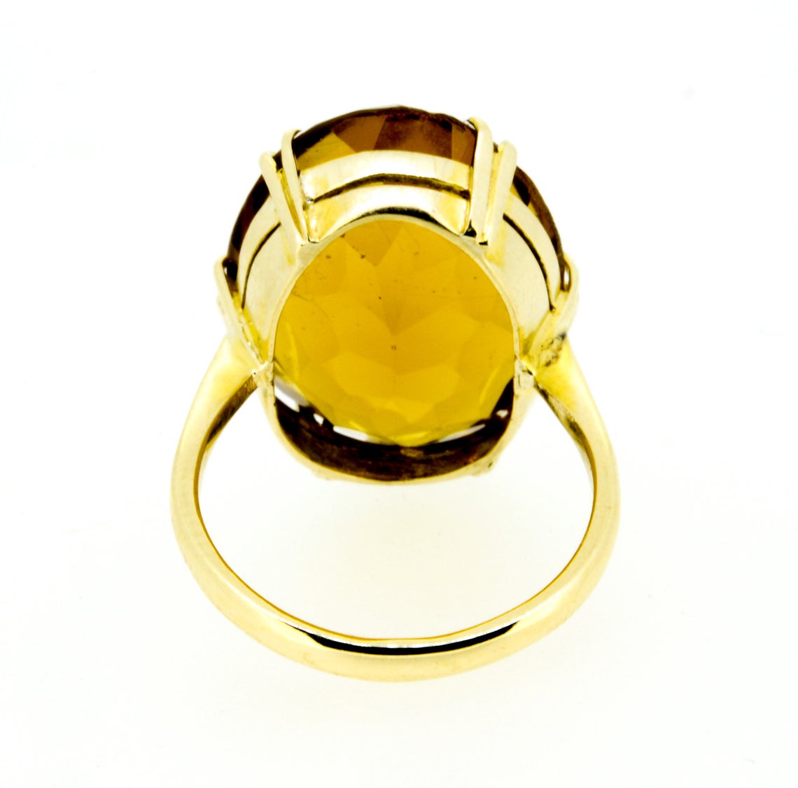 1970s Topaz Colour Paste Dress Ring