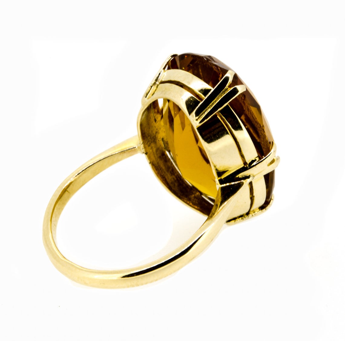 1970s Topaz Colour Paste Dress Ring