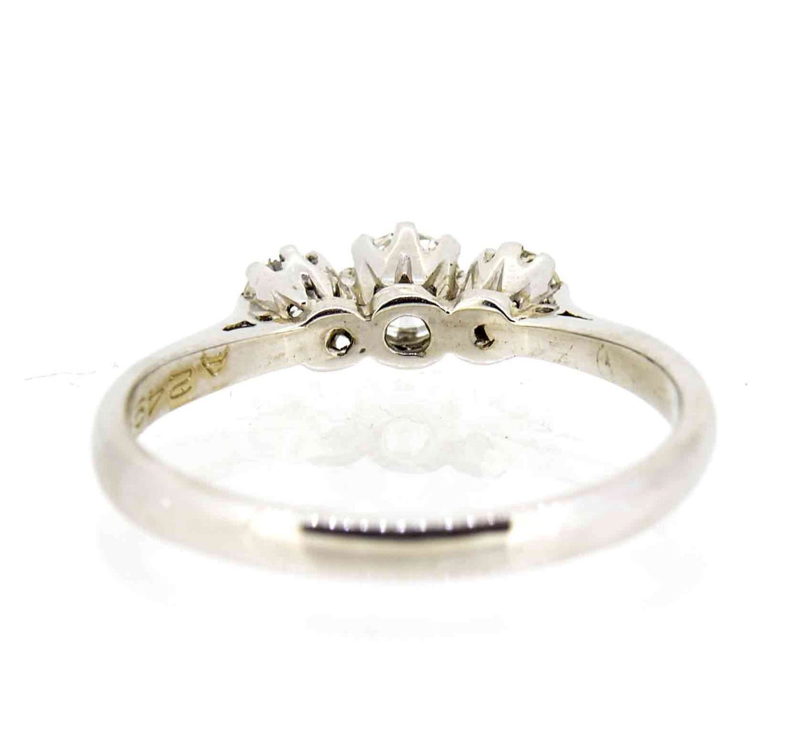 18ct White Gold Three Stone Diamond Ring