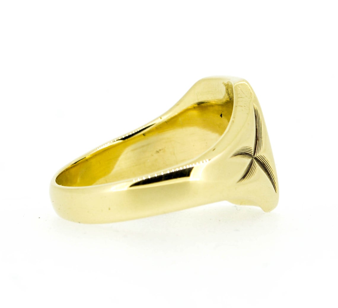 Vintage Gents 9ct Gold Heavy Signet Ring