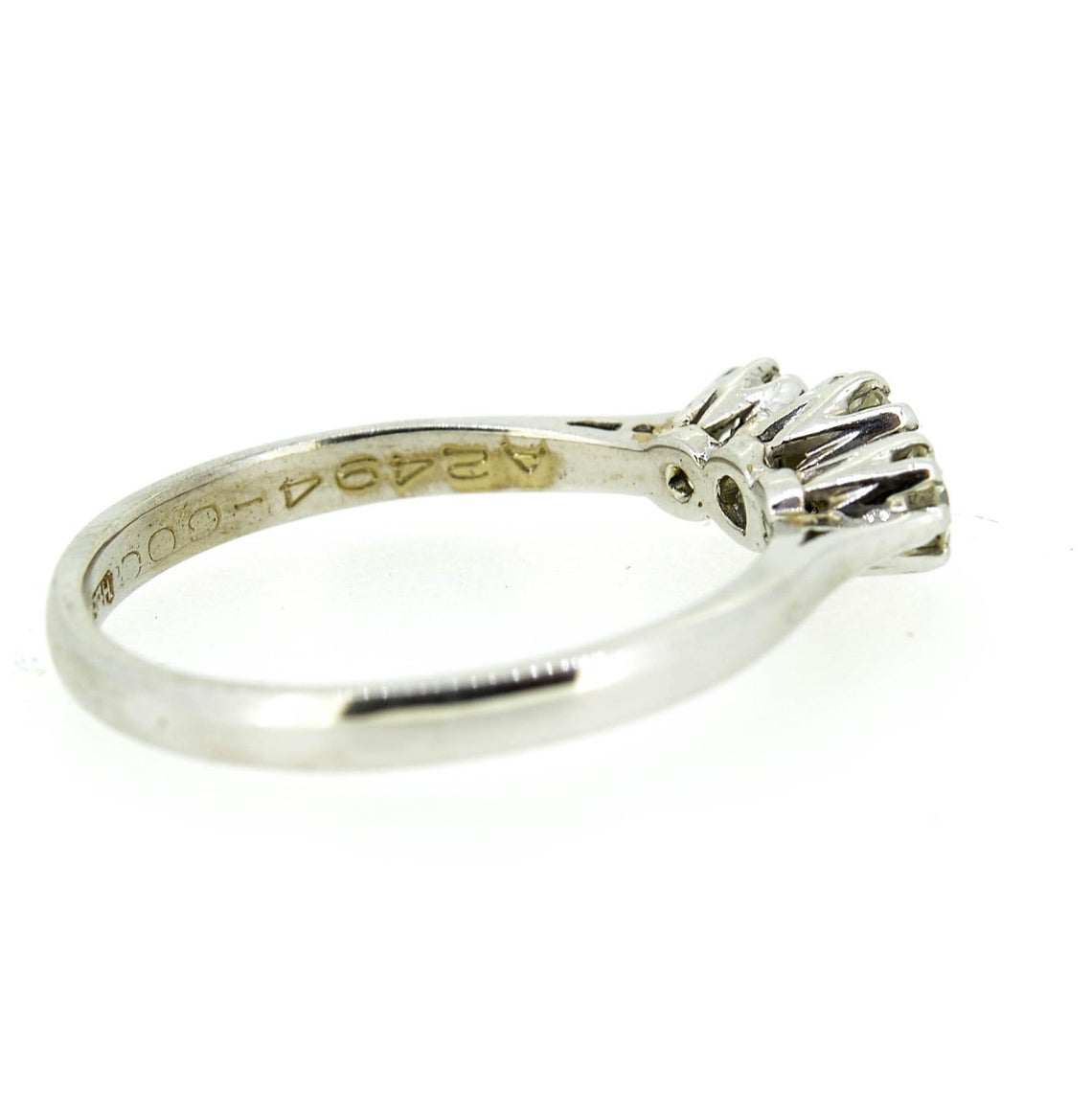 18ct White Gold Three Stone Diamond Ring