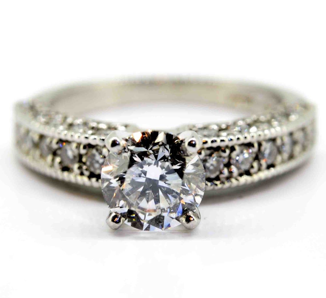 Platinum IGI Certified Brilliant Cut Diamond Solitaire Ring