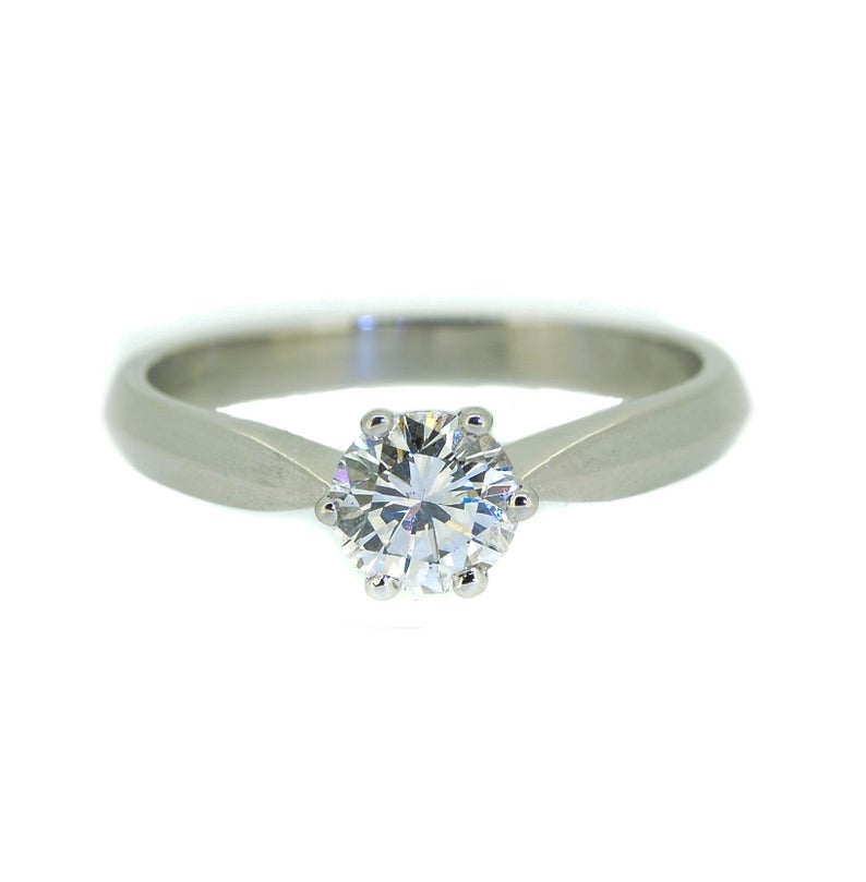 Platinum Brilliant Cut Diamond Solitaire Ring 0.58ct