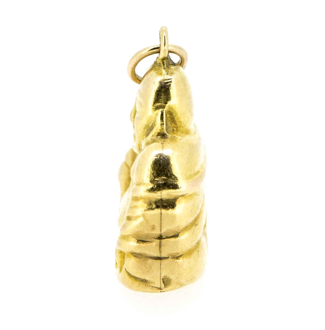 1960s 14ct Gold Buddha Charm/Pendant