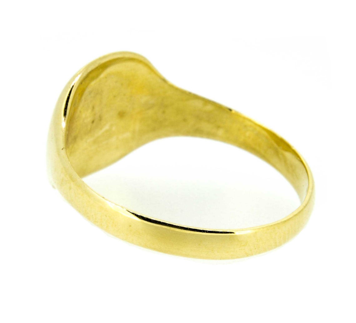 Early 20th Century 9ct Yellow Gold Cushion Shape Signet Ring