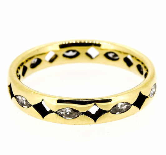 18ct Yellow Gold Diamond Full Eternity Ring